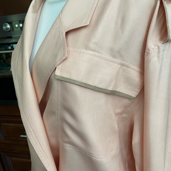 Eleanor P Brenner Women's Vintage 100% Silk Power Pink Jacket /Skirt 2 pc set - Picture 6 of 14